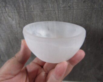 Selenite Round Bowl 4 inch approximately