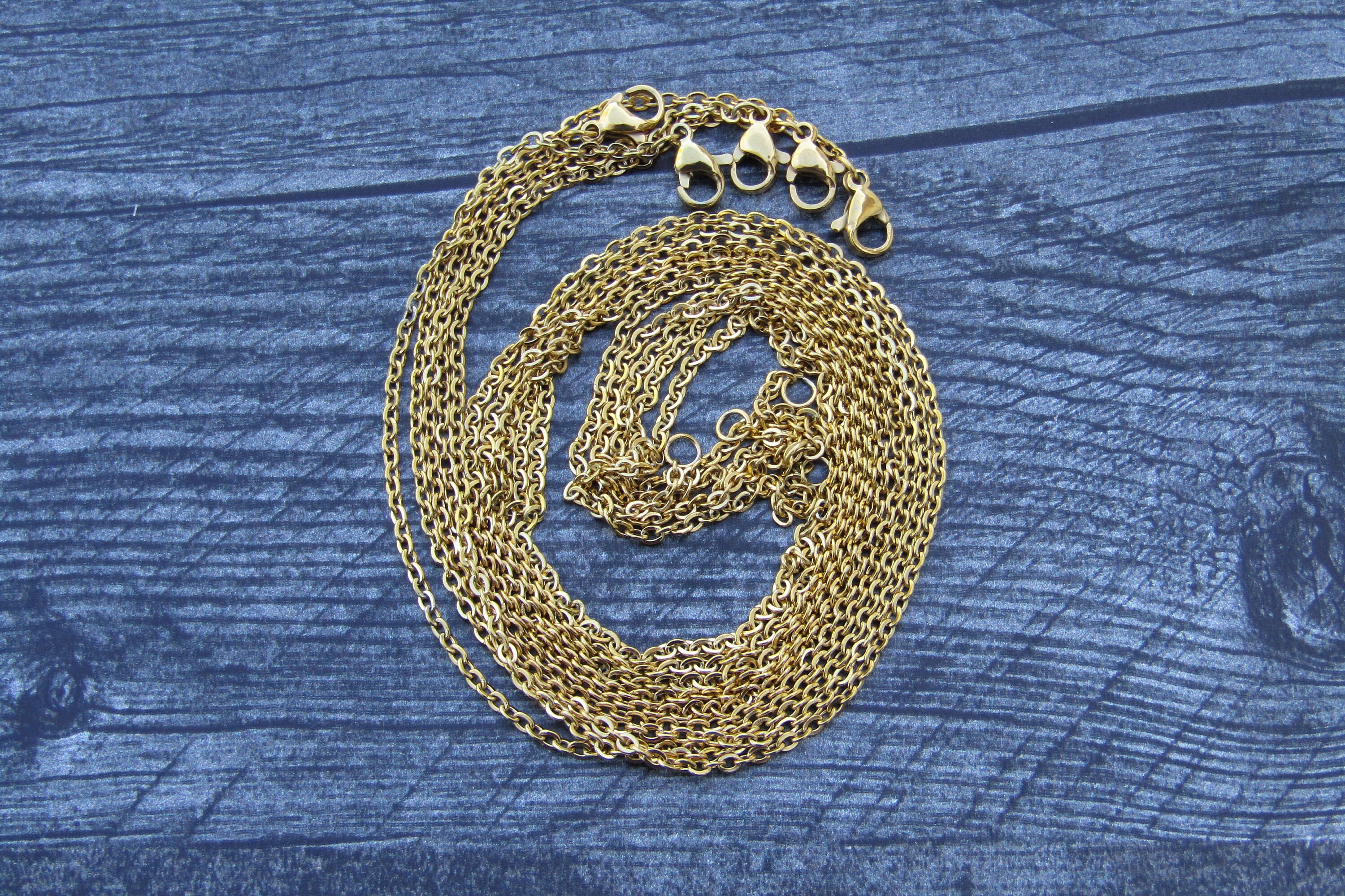 Gold plated shop 18 inch chain