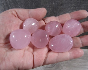 Star Light Rose Quartz 1 inch + Tumbled Stone  T236