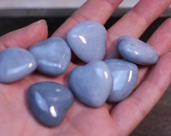 Dumortierite Stone puffy 25 mm Heart K270