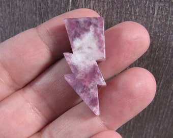 Lepidolite Lightning Bolt C22