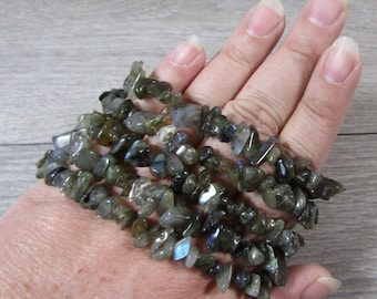 Labradorite Chip Bracelet 372