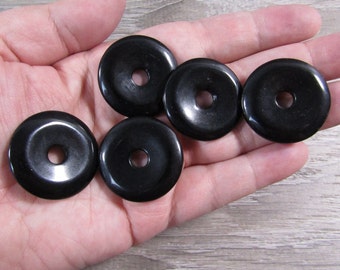 Obsidian Pi Stone 30 mm Donut Crystal