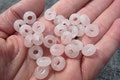 Rose Quartz Pi Stone 10 mm Donut J9