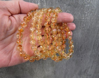 Citrine Stretchy String 7 to 8 mm Bracelet G187