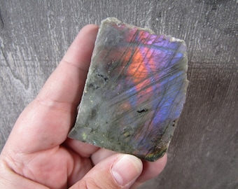 Labradorite Chunk Front Polished 2 inch + Fig 522