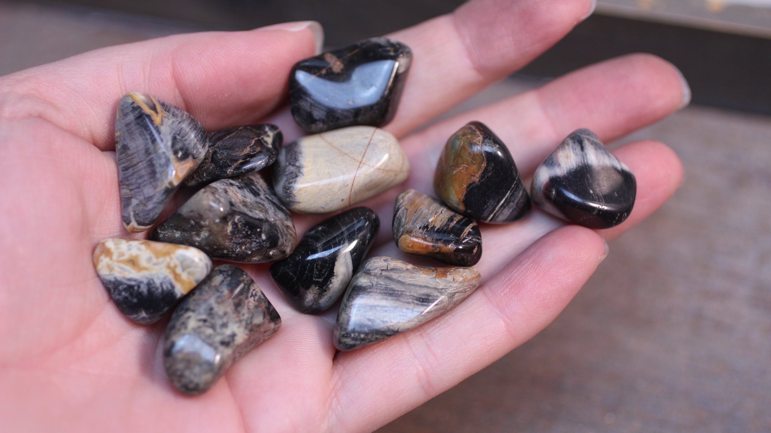 Silver Leaf Jasper 1 2 Inch Tumbled Stone T15 Etsy Ireland