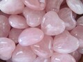 Rose Quartz Puffy 25 mm Heart