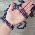 Amethyst Gemstone Stretchy String Bracelet 293