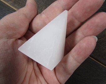 Selenite Tall Pyramid 1.75 inch approx Crystal
