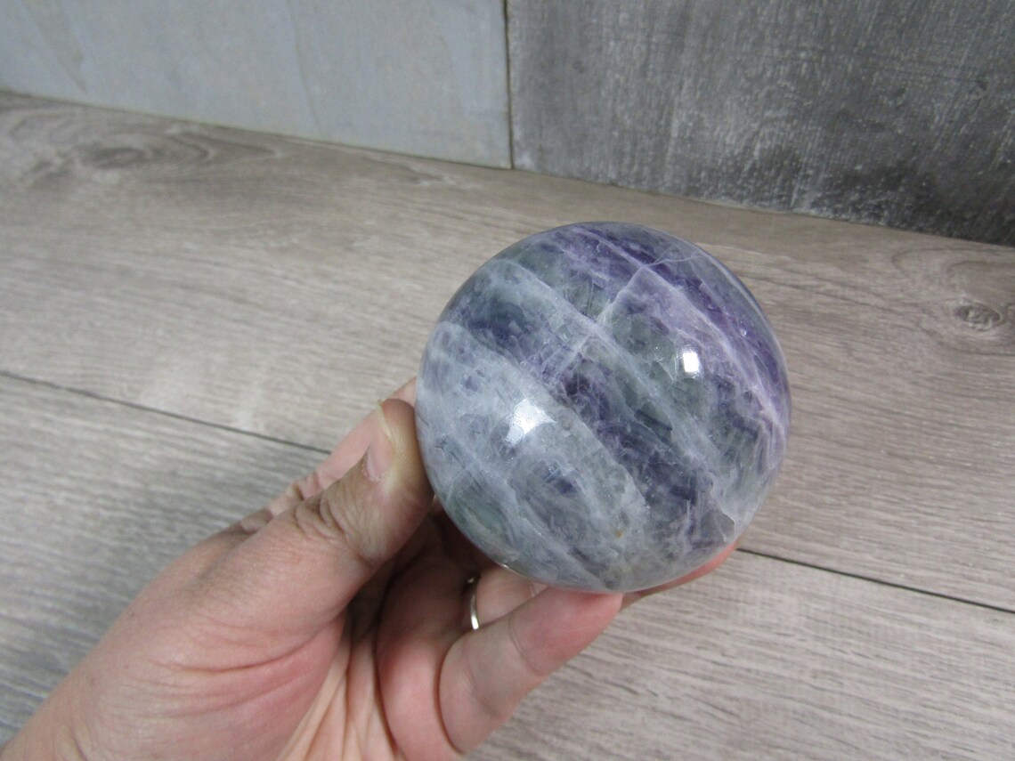 Fluorite Sphere 1 Lb 6.0 oz 72 mm 8539 cc Etsy