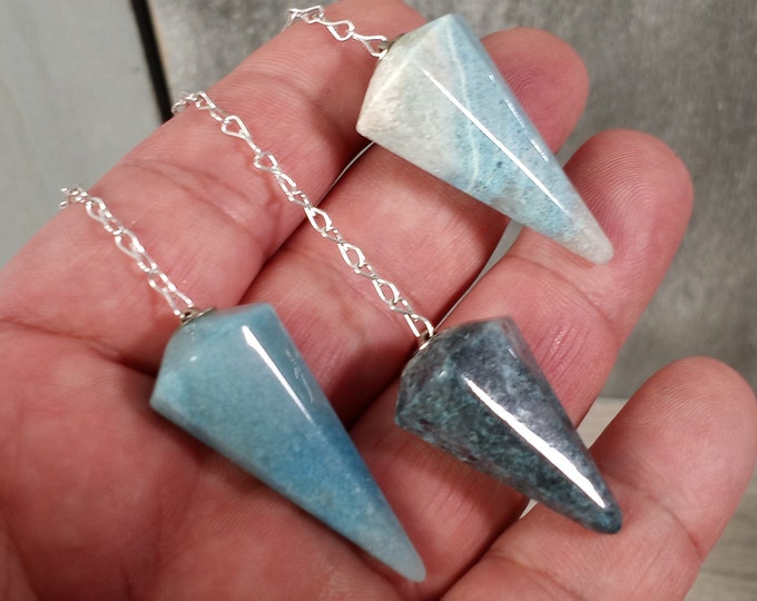 Featured listing image: Trollite Pendulum Faceted, Crystal Divination Tool