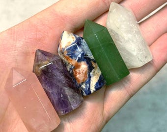 Gemstone Obelisk About 1.25 Inches Tall Tower