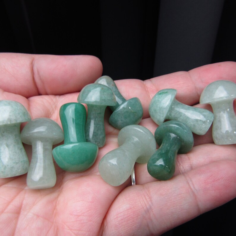 Aventurine Fairy Mushroom Small Shaped Stone image 2