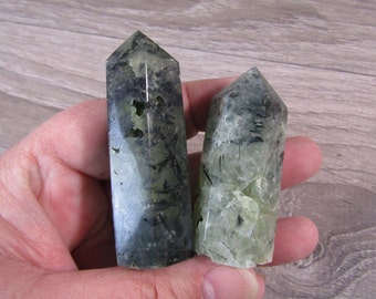 Prehnite 2 inch + Obelisk  5030A