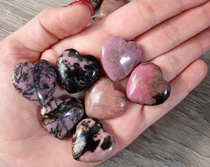 Featured listing image: Rhodonite 25 mm Heart
