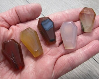 Carnelian Coffin 29 mm Shaped Stone
