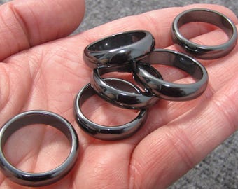 Hematite Ring Approx. Size 10-10.5  M105