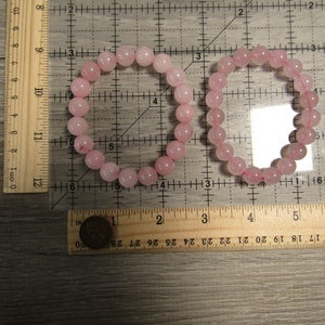 Rose Quartz 10 Mm Round Stretchy String Bracelet G258 - Etsy