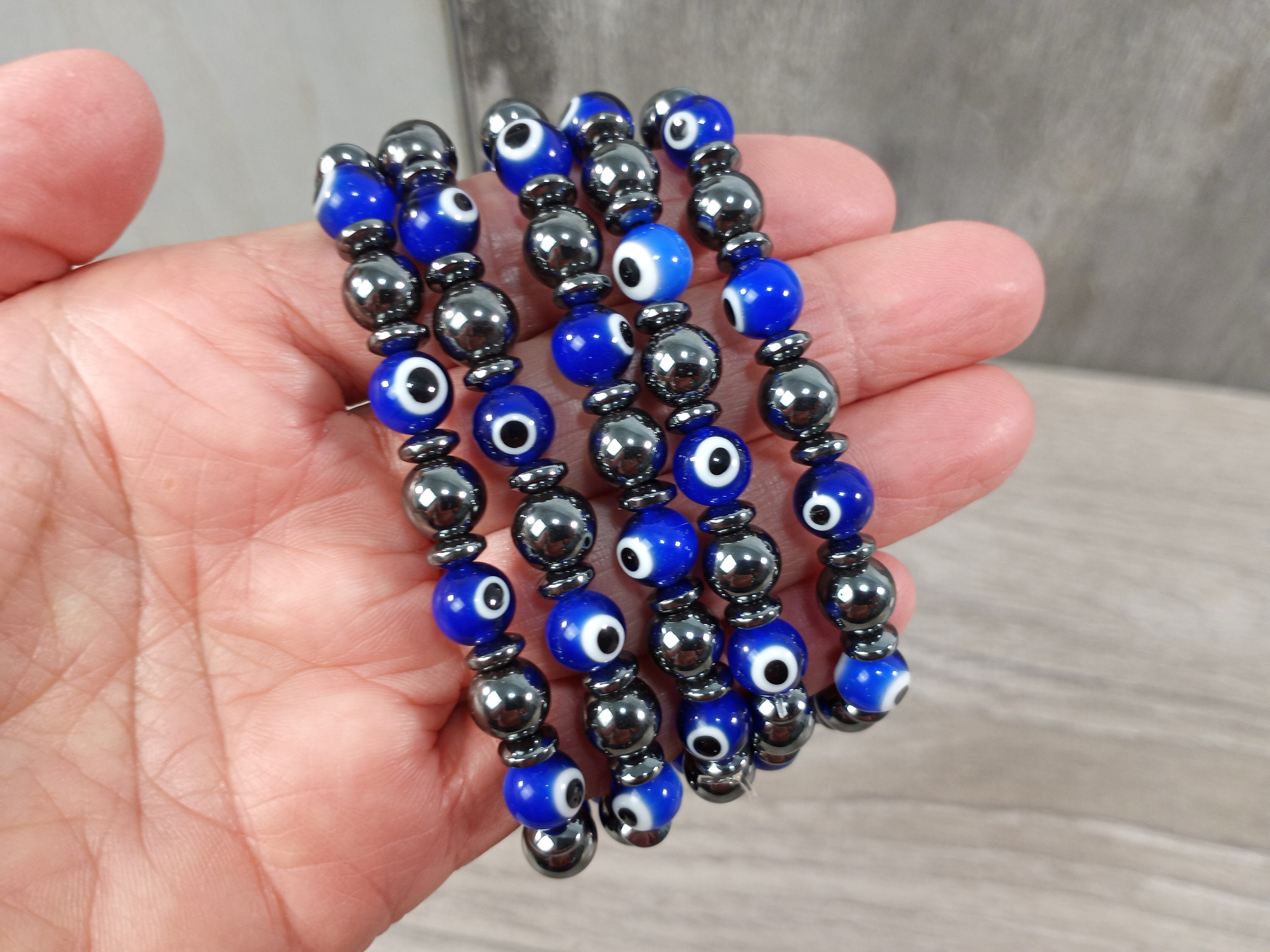 Blue Glass Evil Eye 