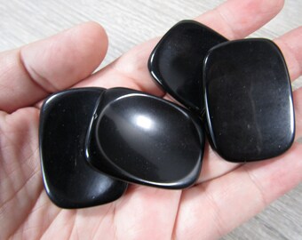 Obsidian Rectangle Worry Stone E100
