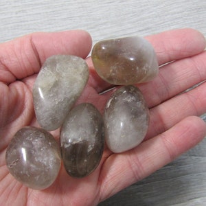 Smoky Quartz 3/4 inch Tumbled Stone T149 image 3