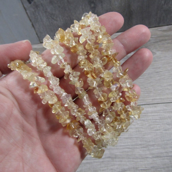 Citrine Stretchy String Bracelet G200