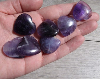 Amethyst Flat 25 mm Heart K108