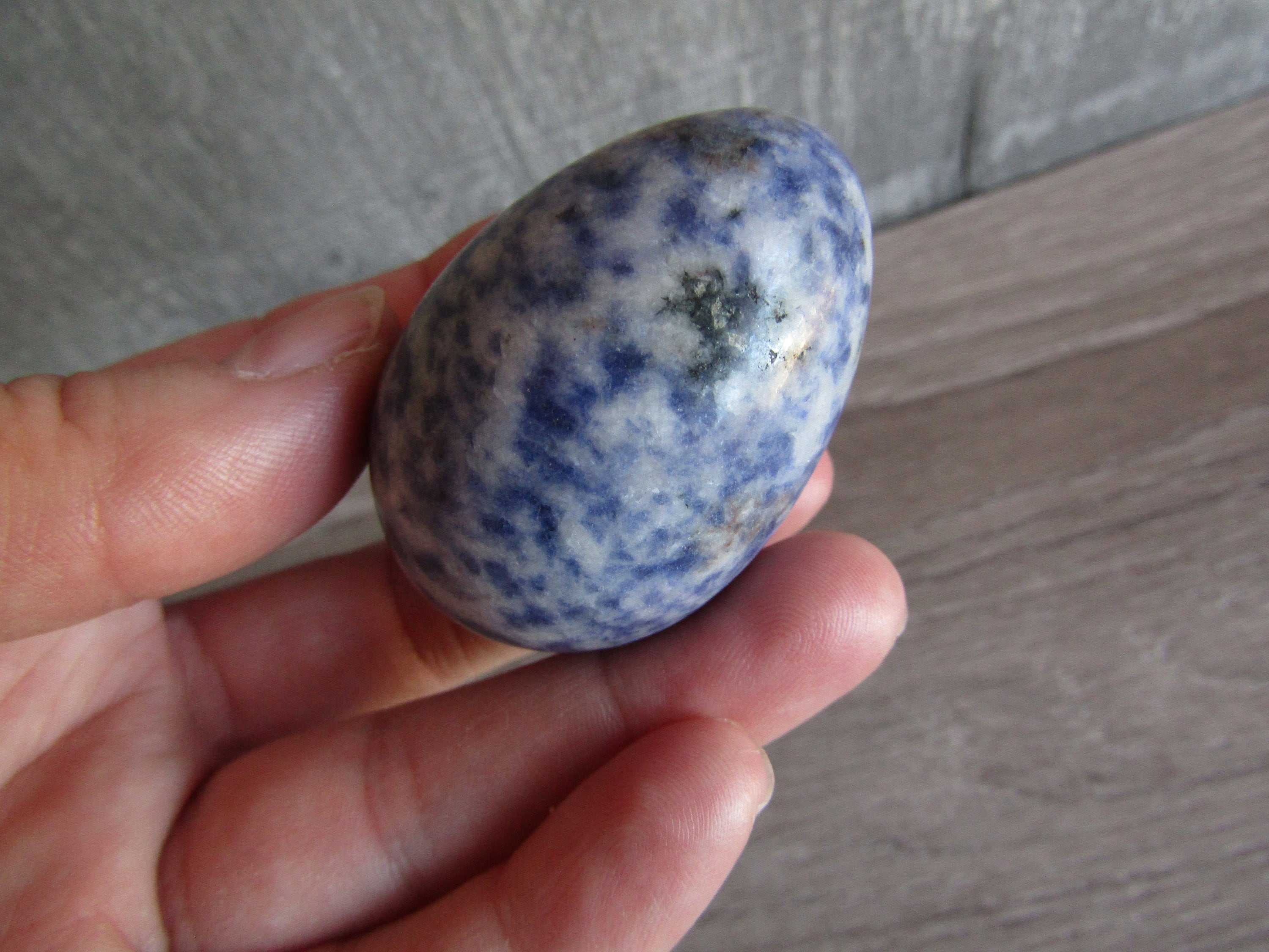 Blue Spot Stone Shaped Egg 9959w Etsy
