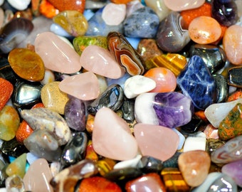 Premium One Pound Bulk Small Tumbled Stones 7076