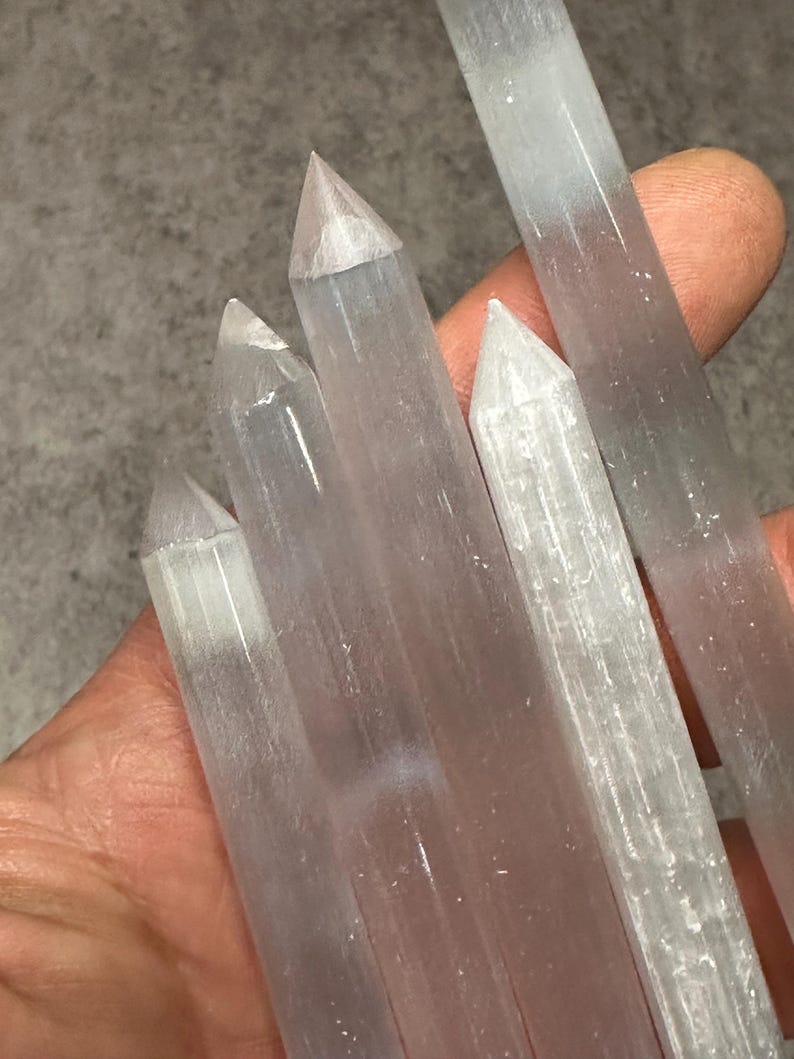 Selenite 5" x 1/2" Pencil Wand image 6