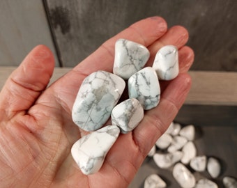 Howlite 1 inch + Tumbled Stone T233