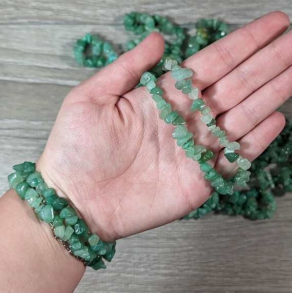 Aventurine Stretchy String Crystal Bracelet G125 