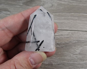 Tourmalinated Quartz 1.5 inch + Obelisk MM181