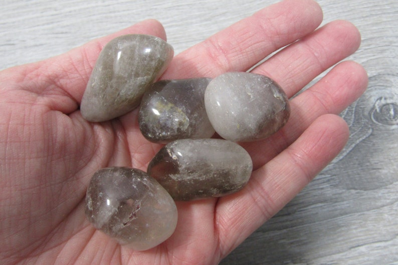 Smoky Quartz 3/4 inch Tumbled Stone T149 image 4