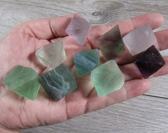 Fluorite Octahedron Crystal Large Shaped Stone