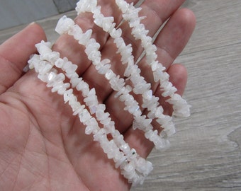 Rainbow Moonstone Stretchy Chip String Bracelet 377