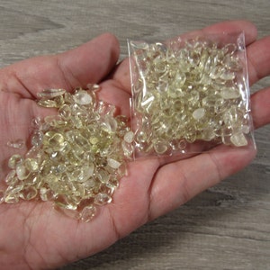 Citrine Chips Stone Small Bag 0.8 oz + Tumbled Stones
