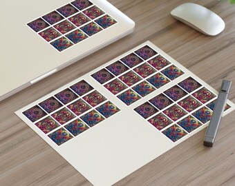 Femininity Sticker Sheets!  Colorful, vivid, celebrate the sacred feminine.