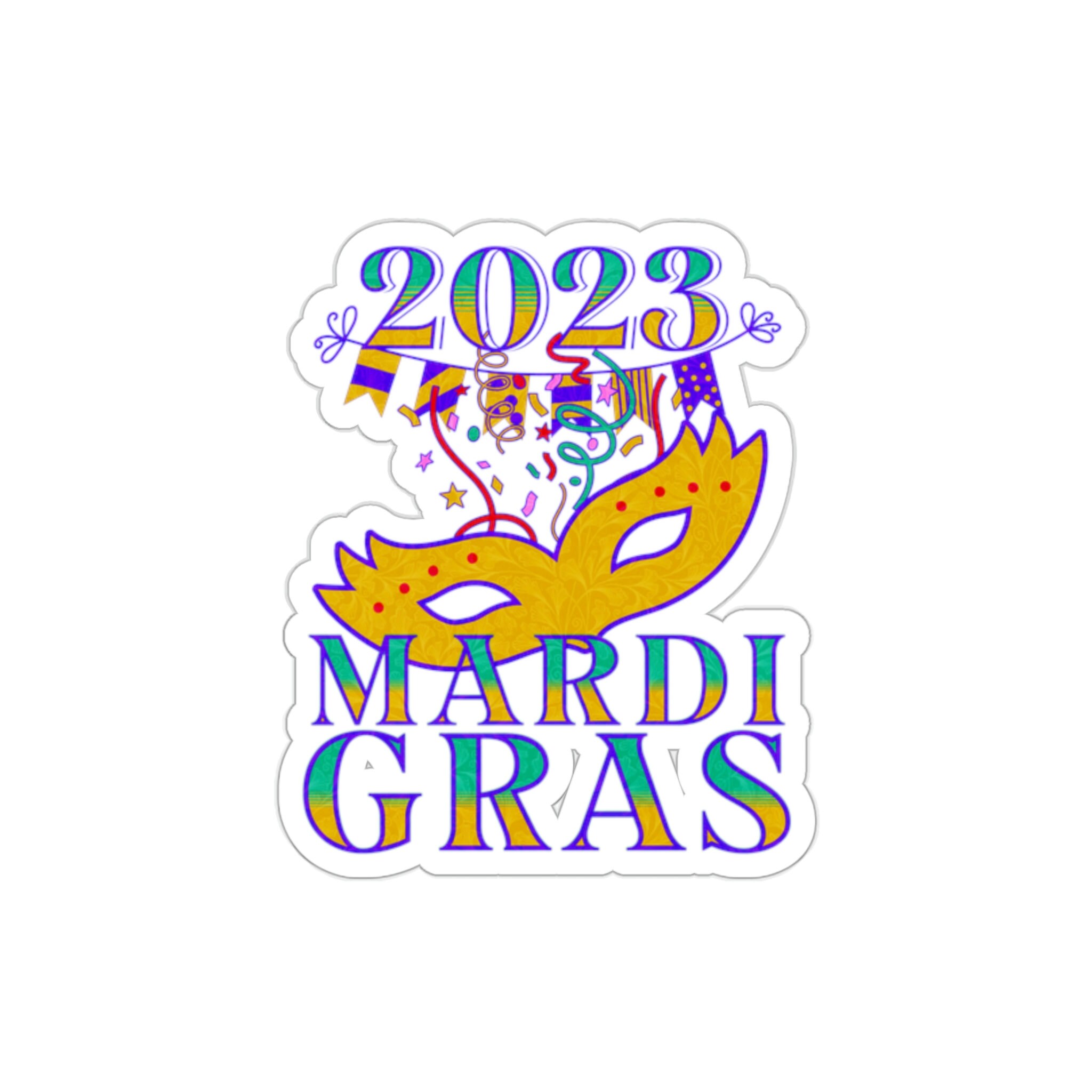 mardi gras stickers