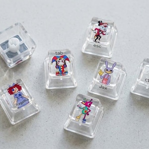 Personaliza teclas personalizadas con cualquier diseño, ofreciendo a los jugadores de PC regalos únicos para accesorios de juego, decoración creativa para el escritorio y obsequios.