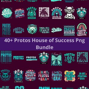 Paquete de más de 40 Protos House of Success (Png), Regreso a clases (Png), Camiseta de animadoras universitarias, Casa azul claro (Png), Oso Protos (Png), Fútbol (Png)