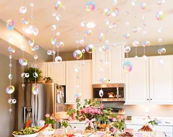 Transparent Bubble Garland: Mermaid Party, Birthday, Wedding Decoration streamer