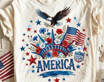 250th Anniversary PNG, USA 250 Sublimation Design, 4th of July PNG, Patriotic Eagle America Shirt Graphic, Semiquincentennial Art