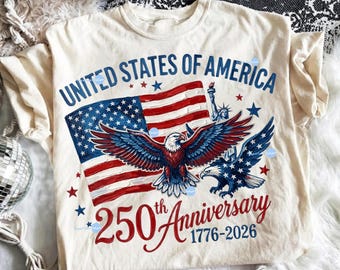 250th Anniversary PNG | USA 250 Year Anniversary Sublimation Design | Retro America Flag 4th of July | Patriotic 250th Birthday Download