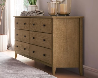 こちらは展示専用商品です／ミッドセンチュリーモダン ドレッサー 6段引き出し