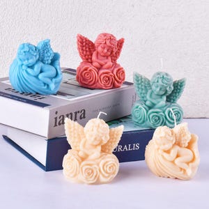 Angel Candles Silicone Mold,Wax Candle Making Mold,Concrete Plaster Angel Mold,Epoxy Resin Mold,Scented Candles Silicon Mold 231816