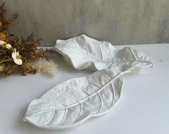 Leaf Tray Silicone Mold,Concrete Plaster Tray Mold,Epoxy Resin Plate Mold,2 Style Leaf Jewelry Tray Silicon Mold,Trinket Tray Mold 221266