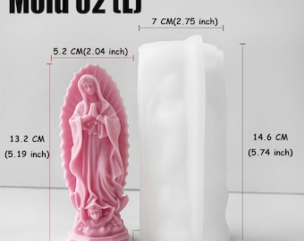Moule Silicone Bougie Mariage Mariés - Moule Résine Époxy Fondant Savon Plâtre