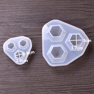 Diamond Pendant Resin Mold Silicone Molds Crystal Stone Mold Geometric Faceted Jewels Mould Gem For DIY Jewelry Making 215000